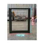 Ör-As Tel Örgü Yeşil Tel Çit Kapı - Panel Çit Tel Kapısı - Kanatlı Kapı (- 120 cm Yükseklik x 110 cm Eni -)
