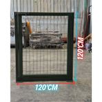 Ör-As Tel Örgü Yeşil Tel Çit Kapı - Panel Çit Tel Kapısı - Kanatlı Kapı (- 120 cm Yükseklik x 120 cm Eni -)