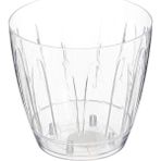 OR02 Şeffaf Orkide Saksısı Tabaklı 14,3cm, 1.5 Litre Şeffaf
