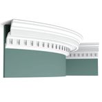 Orac Decor C211 °F LUXXUS Esnek köşe kornişe çıta profili şeridi üzerinde stükko tavan-duvar çıta | 2 metre