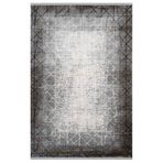 Orai Lacivert Geometrik Modern Geometrik Etnik Desenli Boho Makinada Yıkanabilir Hafif Hav Toz Vermez Leke Tutmaz Kaymaz Taban Dijital Makine Baskı Halı Oturma Odası Salon Yolluk Koridor Mutfak Halısı