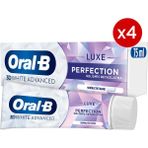 Oral-B 3D White Advanced Luxe Perfection Beyazlatıcı Diş Macunu 75 ml x 4 Nane Aromalı