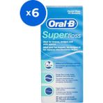 Oral-B 6x50 Adet Super Floss Naneli Diş İpi