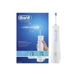 Oral-B AquaCare 4 kablosuz ağız duşu, yumuşak diş temizliği ve daha sağlıklı diş etleri için diş ara temizleyici, Oxyjet teknolojisi, 2 diş bakımı modu, beyaz/mavi