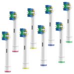 Oral B Braun için Yedek Diş Fırçası Başlıkları, FDMDAF Profesyonel Elektrikli Diş Fırçası Başlıkları, Hassas Temiz Fırça Başlıkları Oral-B 7000/Pro 1000/9600/ 5000/3000/8000 ile Uyumlu (8 Paket)