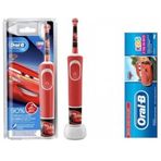 Oral-B Çocuk Cars D100 Şarjlı Diş Fırçası + Diş Macunu 75 ml