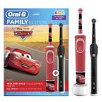 Oral-B Çocuk Cars D100 Şarjlı Diş Fırçası+2'li Aile Paketi