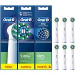 Oral-B Cross Action Şarjlı Diş Fırçası Yedek Başlığı 6 Adet - Renkli
