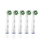 Oral-B CrossAction elektrikli diş fırçası başlığı, 5 adet, CleanMaximiser kılları ile bütünsel ağız temizliği