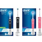 Oral-b D100 Cross Action Siyah Pembe 3d White Şarjlı Diş Fırçası