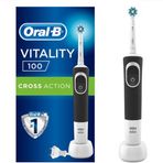 Oral-b D100 Cross Action Siyah Şarj Edilebilir Diş Fırçası