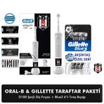 Oral-b D100 Şarjlı Fırça Beşiktaş+gillette Blue3 6'lı Beşiktas Taraftar Paketi