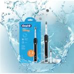Oral-B D16 Pro1 Easy Clean Diş Fırçası Orta Sertlikte Fırça Kılı 2 Parça Siyah Renk
