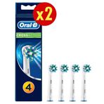 Oral-B Diş Fırçası Cross Action 2x4 Adet Yedek Başlığı