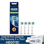Oral-B Diş Fırçası Yedek Başlık Cross Action 4 Adet+30 ml Diş Macunu