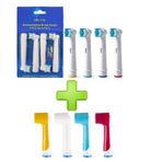 Oral B Diş Fırçasına Uyumlu 4lu Yedek Başlık ve 4 Adet Renkli Kor