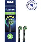 Oral b EB 50 Cross Action 2'li Diş Fırçası Yedek Başlık Siyah