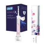 Oral-b Genius X Aı Art Of Brushing Blush Pink Şarj Edilebilir Diş Fırçası (seyahat Kabı Hediyeli)