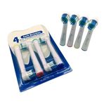 Oral B için Yedek Fırça Başlıkları, Oral B Braun için 4 Adet Elektrikli Diş Fırçası Başlığı, EB17-P Standart Fırça Başlıkları Oral B pro 1000/3000/5000, Vitality Smart Genius Serisi