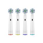 Oral-B ile Uyumlu Cross Action 4'lü Diş Fırçası Yedek Başlığı EB50P
