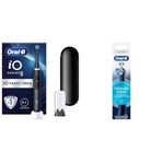 Oral-B iO - 5 Siyah Yapay Zeka Teknolojili Şarjlı/Elektrikli Diş Fırçası + Oral-B iO Ultimate Clean Siyah Diş Fırçası Yedek Başlığı 2 Adet