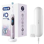 Oral-B iO 9 elektrikli diş fırçası / elektrikli diş fırçası devrim niteliğinde mıknatıs teknolojisi ve mikro titreşimli, 7 temizleme programı, 3D diş yüzeyi analizi, renkli ekran ve şarj seyahat kılıfı, pembe kuvars
