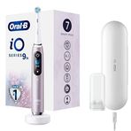 Oral-B iO 9 elektrikli diş fırçası / elektrikli diş fırçası devrim niteliğinde mıknatıs teknolojisi ve mikro titreşimli, 7 temizleme programı, 3D diş yüzeyi analizi, renkli ekran ve şarj seyahat kılıfı, pembe kuvars