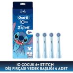 Oral-B Io Çocuk 6+ Stitch Diş Fırçası Yedek Başlığı 4 Adet - Mavi