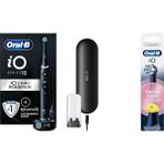 Oral-B Io Sense ile Io - 10 Siyah Elektrikli/şarjlı Diş Fırçası + Oral-B Io Gentle Care Siyah Diş Fırçası Yedek Başlığı 4 Adet - Kestane Akaju - Option-1