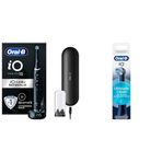 Oral-B iO Sense ile iO - 10 Siyah Elektrikli/Şarjlı Diş Fırçası + Oral-B iO Ultimate Clean Siyah Diş Fırçası Yedek Başlığı 2 Adet