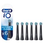 Oral-B İo Ultimate Clean Siyah 6 Adet Yedek Fırça Başlıkları