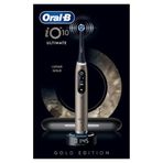 Oral-B iO10 Gold Şarjlı/Elektrikli Diş Fırçası, 1 Fırça Başlığı, Hızlı Manyetik Şarj Cihazı, Uzun Ömürlü Pil, Şarj Eden Seyahat Kabı