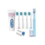 Oral-B Oral - B Şarjlı Diş Fırçası Başlığı Uyumlu 4 Adet Yedek Başlık Diş Macunu ve Soft Diş Fırçası