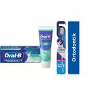 Oral-B Pro 3D White Hafif Nane Diş Macunu 75 Ml + Oral-B Pro-Expert Clinic Line Ortodontik 35 Yumuşak Diş Fırçası 1 + 1