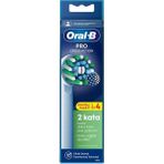 Oral-B Pro Cross Action Diş Fırçası Başlığı 4'lü - Siyah - Mavi - Beyaz