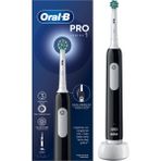 Oral-B Pro Serisi 1 Siyah Elektrikli Diş Fırçası, 1 Diş Fırçası Başlığı, Braun Tasarımı
