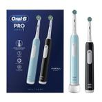 Oral-B Pro1 Serisi İkili Paket Siyah ve Mavi Şarj Edilebilir Diş Fırçası