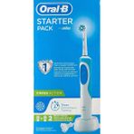 Oral-B Şarjlı Diş Fırçası 2'li Set – Orta Sert Cross Action Başlık, Zamanlayıcı, Unisex, Almanya Üretimi