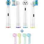 Oral-B Şarjlı ve Pilli Diş Fırçası Uyumlu 4 Adet Yedek Başlık 4 Adet Renkli Koruyucu Kapak - 2