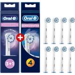 Oral- B Sensitive Clean 3+1 Yedek Başlık + Oral-B Diş Fırçası Yedek Başlığı Sensi Ultrathin 4'lü