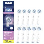 Oral-B Sensitive Clean elektrikli diş fırçası için yedek fırça başlığı, 10 adet.