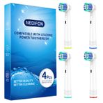 Oral-B uyumlu diş fırçası başlıkları, NEDIFON hassas temizleme, çoğu Braun Oral-B elektrikli diş fırçası için yedek fırça başlığı, yedek paket 7000/Pro 1000/9600/500/3000/8000 (4)
