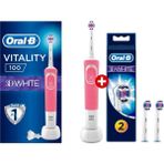 Oral-B Vıtalıty 100 3D White Şarjlı Diş Fırçası + 2 'li Yedek Başlık