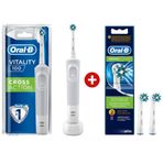 Oral-b Vitality 100 Cross Action White Elektrikli Diş Fırçası + 2'li Yedek Başlık