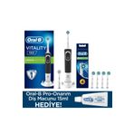 Oral-B Vitality D150 Diş Fırçası Cross Action+Cross Action 4'lü+Diş Macunu 15 Ml