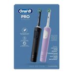 Oral-B Vitality Pro Duo Edition Black and Purple Şarjlı Diş Fırçası 2'li Paket