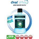 Oral White Cleaning Pro Ağız Bakım Suyu Nane Ferahlığı 250 ml (Alkolsüz) ile Plak Oluşumuna Karşı Etkili Koruma