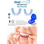 Oral White Diş Gıcırdatma Önleyici Silikon Gece Plağı 2 Parça Şeffaf Dişlik Katı Formda