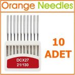 Orange DCX27 Overlok Makine Iğnesi 21 Numara 10 Adet - Gümüş