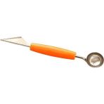 Orange Mutfak Aksesuarları Çift Kafalı Paslanmaz Çelik Oyma Bıçağı Meyve Karpuz Dondurma Balye Kepçe Yığınları Kaşık Ev Aletleri (Yurt Dışından) - Ice Cream Scoops & Stacks - Renkli